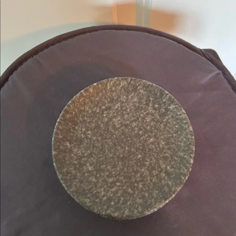 Set of Gray Stoneware Coasters